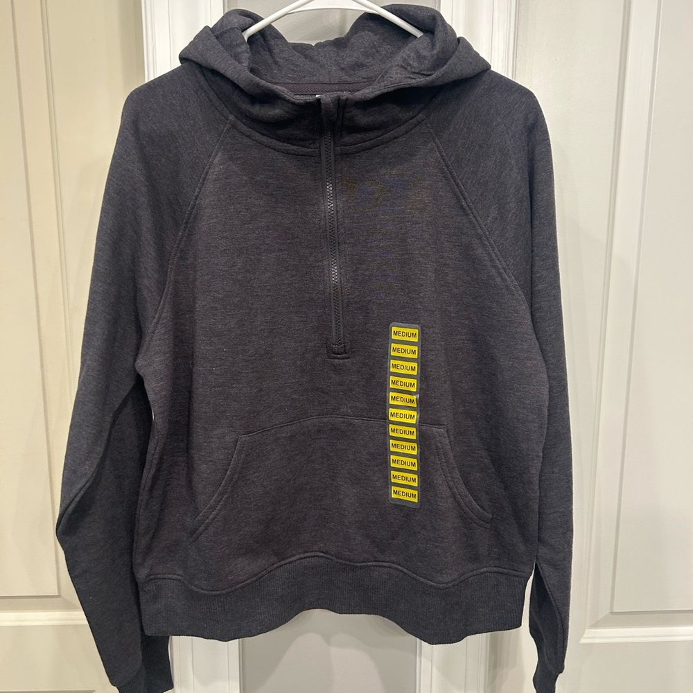NWT women’s ribbed half zip hoodie